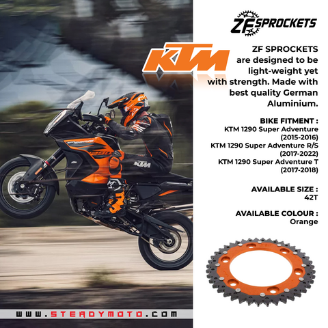 ZF Rear Sprocket for KTM 1050 / 1090 / 1190 / 1290 Super Adv
