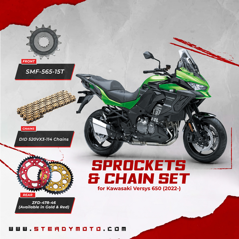 ZF Sprocket & DID Chain Set For Kawasaki Versys 650 (2022-)
