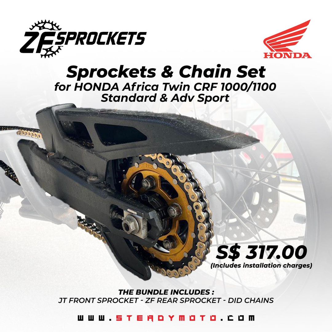 Sprockets & Chain Set for HONDA CRF 1000/1100 Africa Twin Standard & A