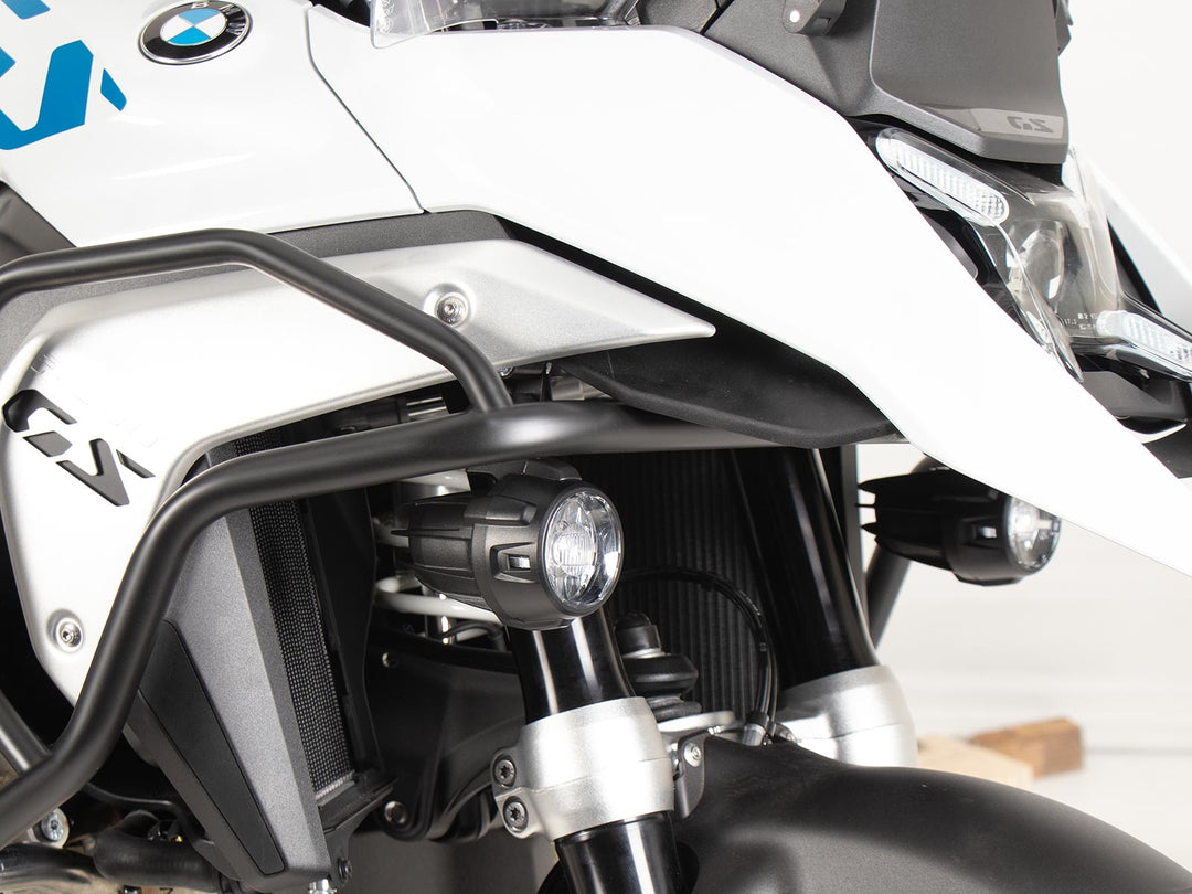 Carrier for Original fog lights on BMW R 1300 GS (2023-) for combination with Hepco&Becker Tank Guard