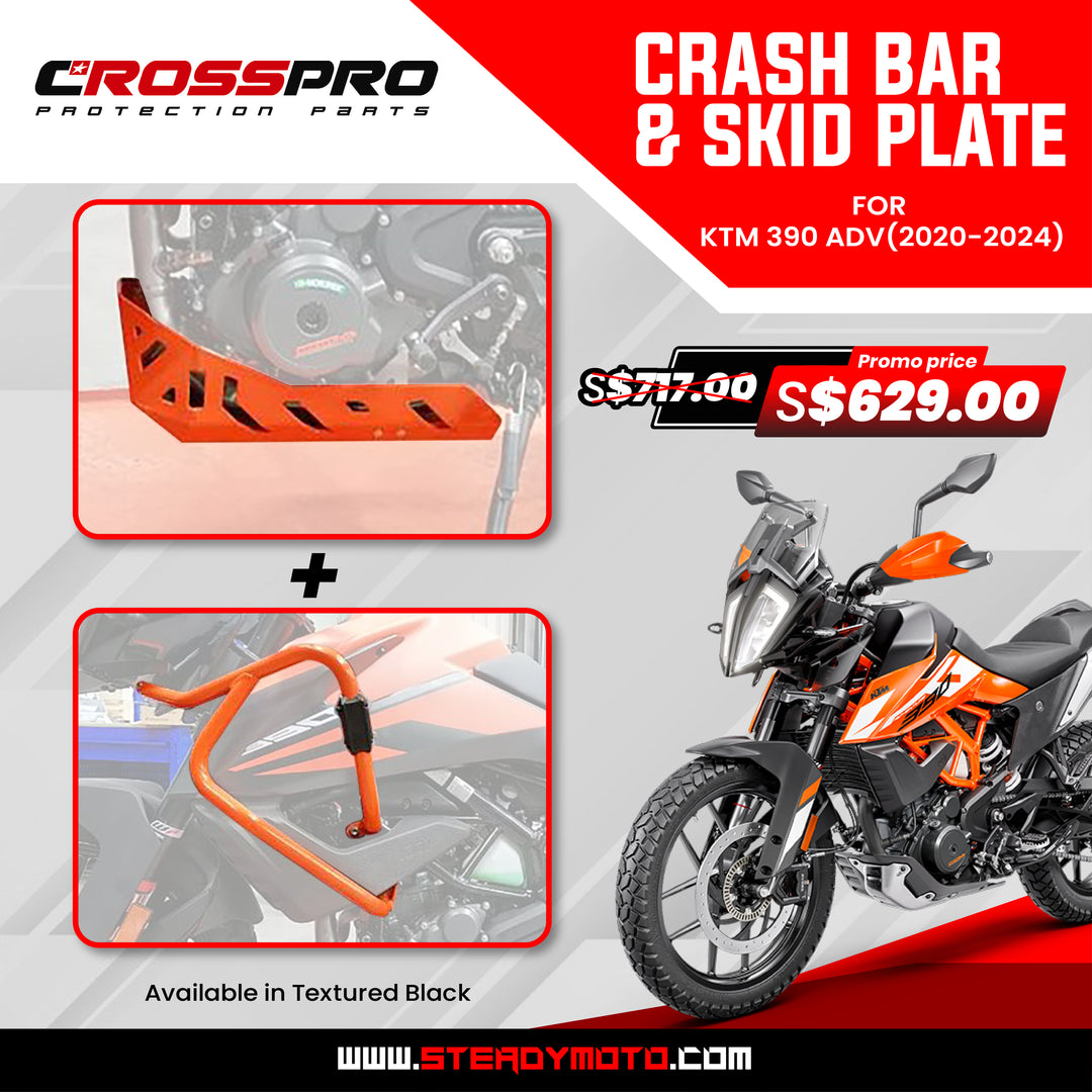 CROSSPRO Crash Bar & Skid Plate for KTM 390 Adv (2020-2024)