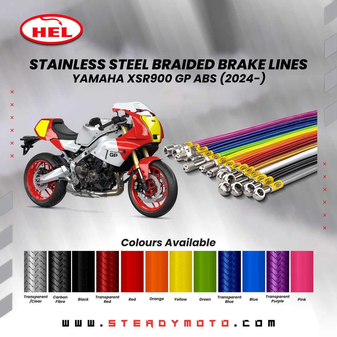 HEL Stainless Steel Braided Brake Lines for YAMAHA XSR 900 GP (2024-)