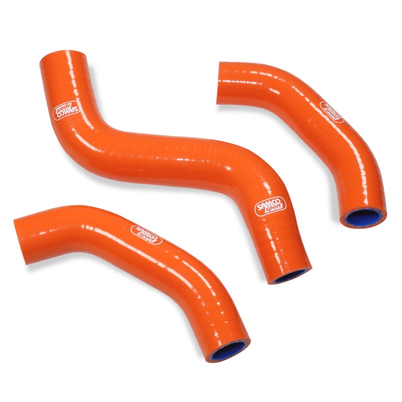 SAMCO Sport OEM Replacement Silicon Radiator Coolant Hose Kit (3-pc) for KTM 450 SX-F / SMR / XC-F, Husqvarna FC / FS / FX 450 & GasGas MC / EX 450 F
