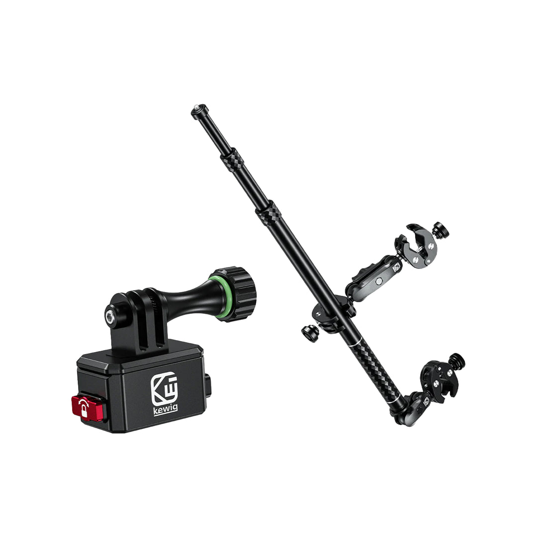 KEWIG Quick-Release Camera Mount with Selfie Stick for GOPRO