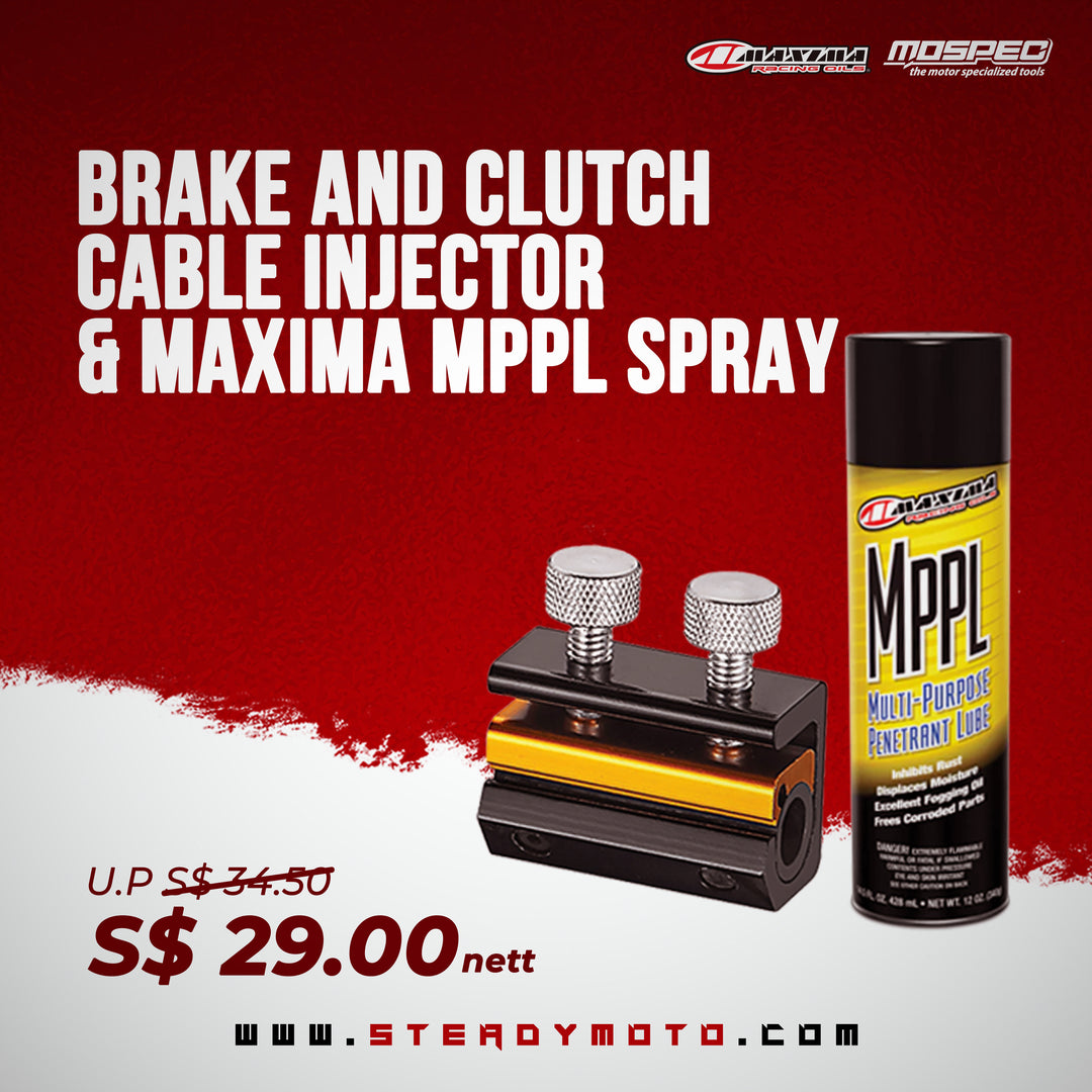 Brake & Clutch Cable Injector & MAXIMA MPPL Set