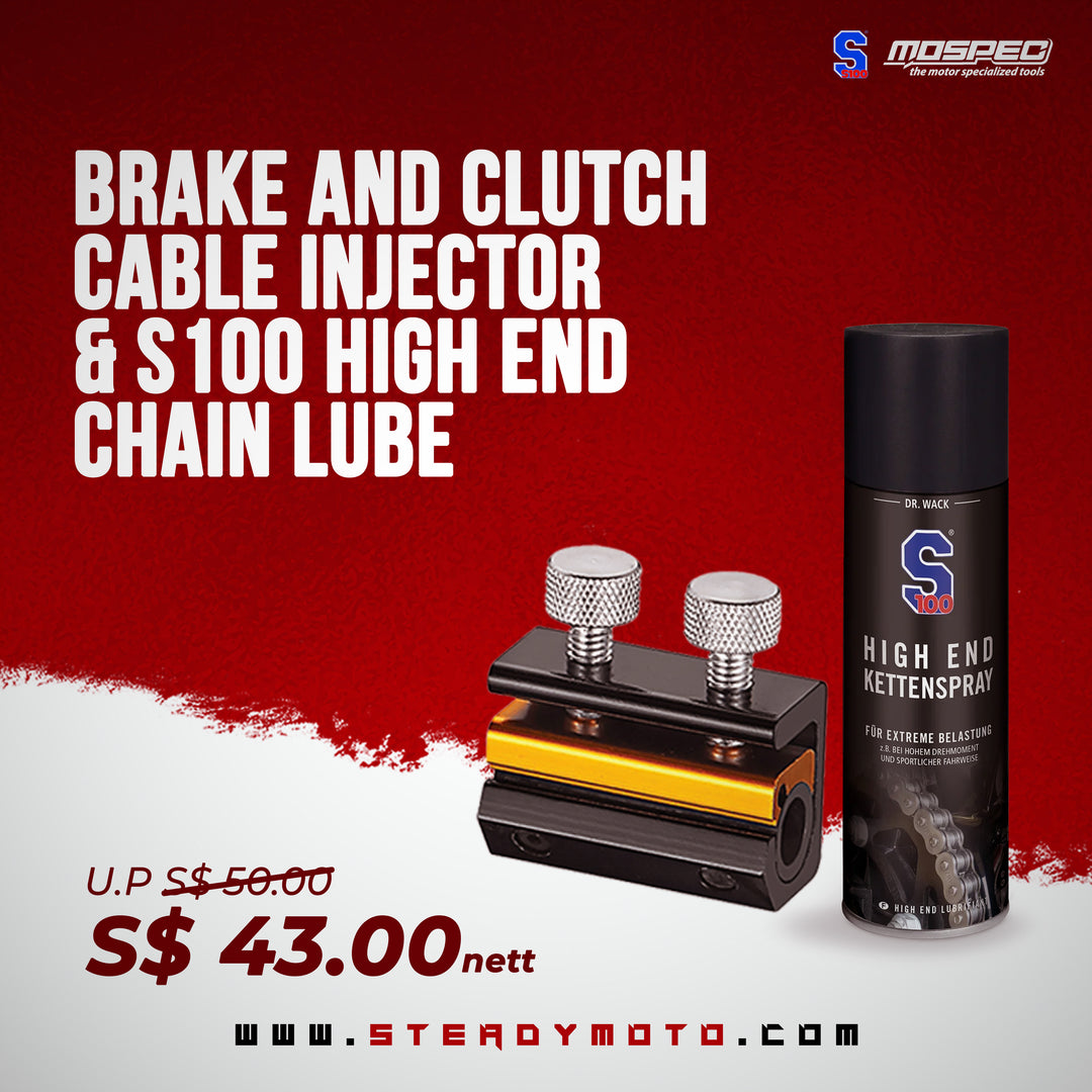 Brake & Clutch Cable Injector & S100 High-End Chain Lube