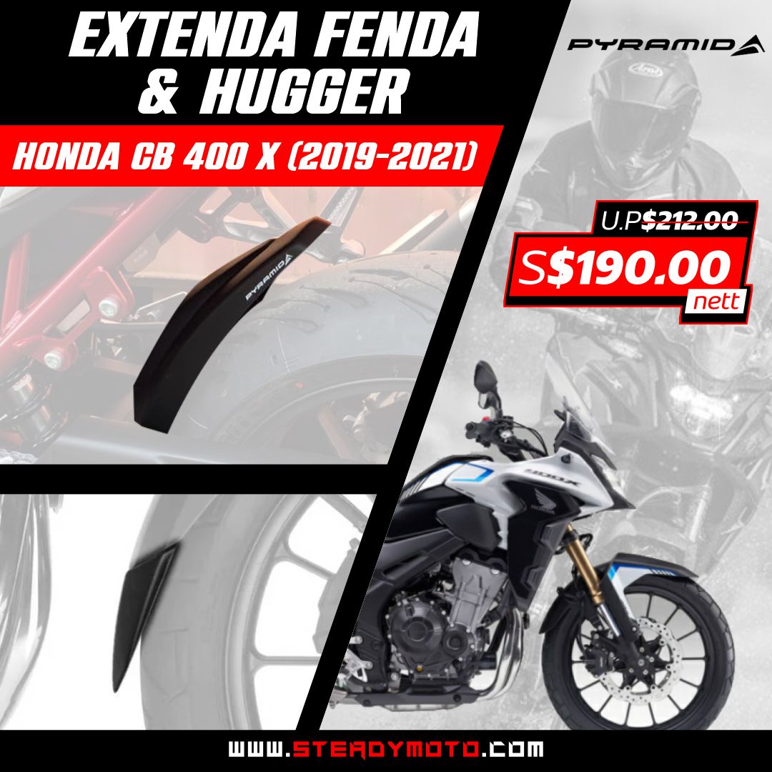 PYRAMID Extenda Fenda & Hugger for HONDA CB 400 X (2019-2021)