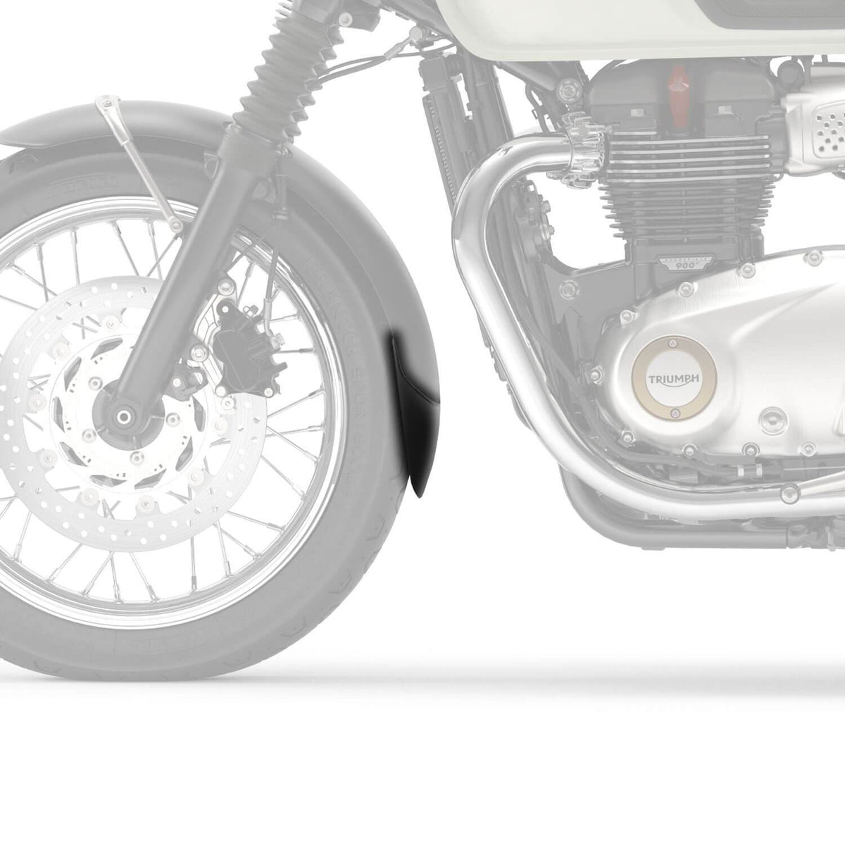 Pyramide Front Extenda Fenda Matt Schwarz Triumph Trident 660