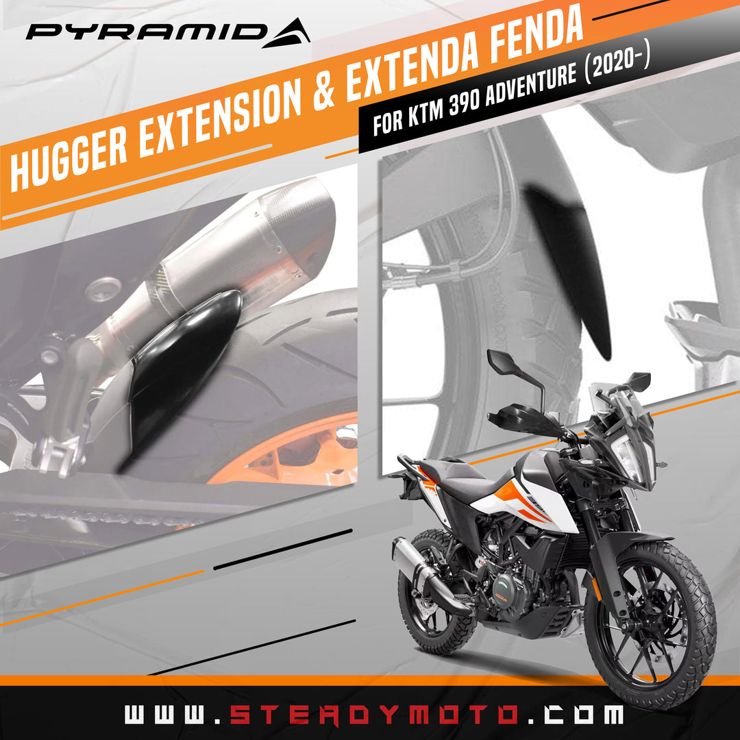 PYRAMID Hugger Extension & Extenda Fenda for KTM 390 Adv (2020-2024)