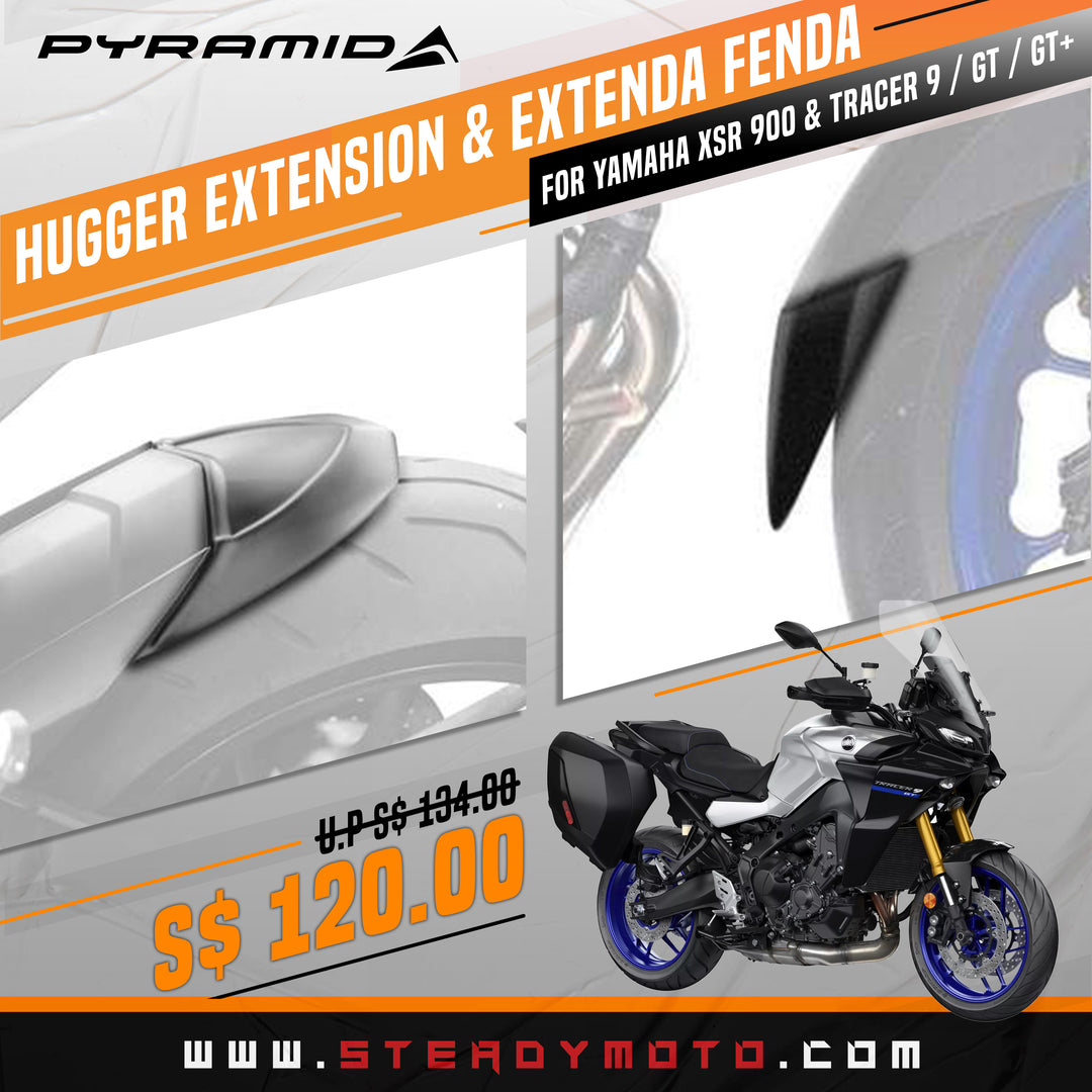 PYRAMID Hugger Extension & Extenda Fenda for YAMAHA XSR 900 & Tracer 9 / GT / GT+