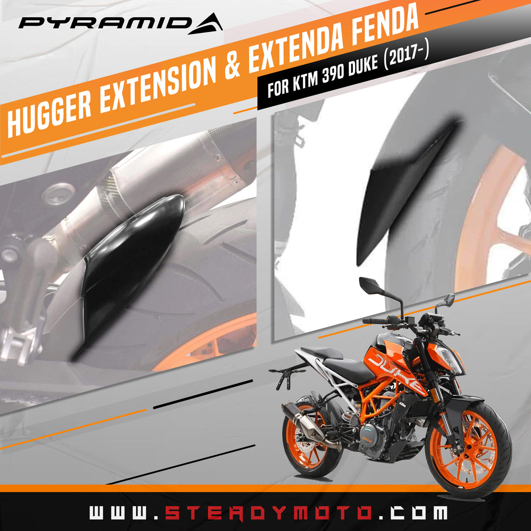 PYRAMID Hugger Extension & Extenda Fenda for KTM 390 Duke (2017-)