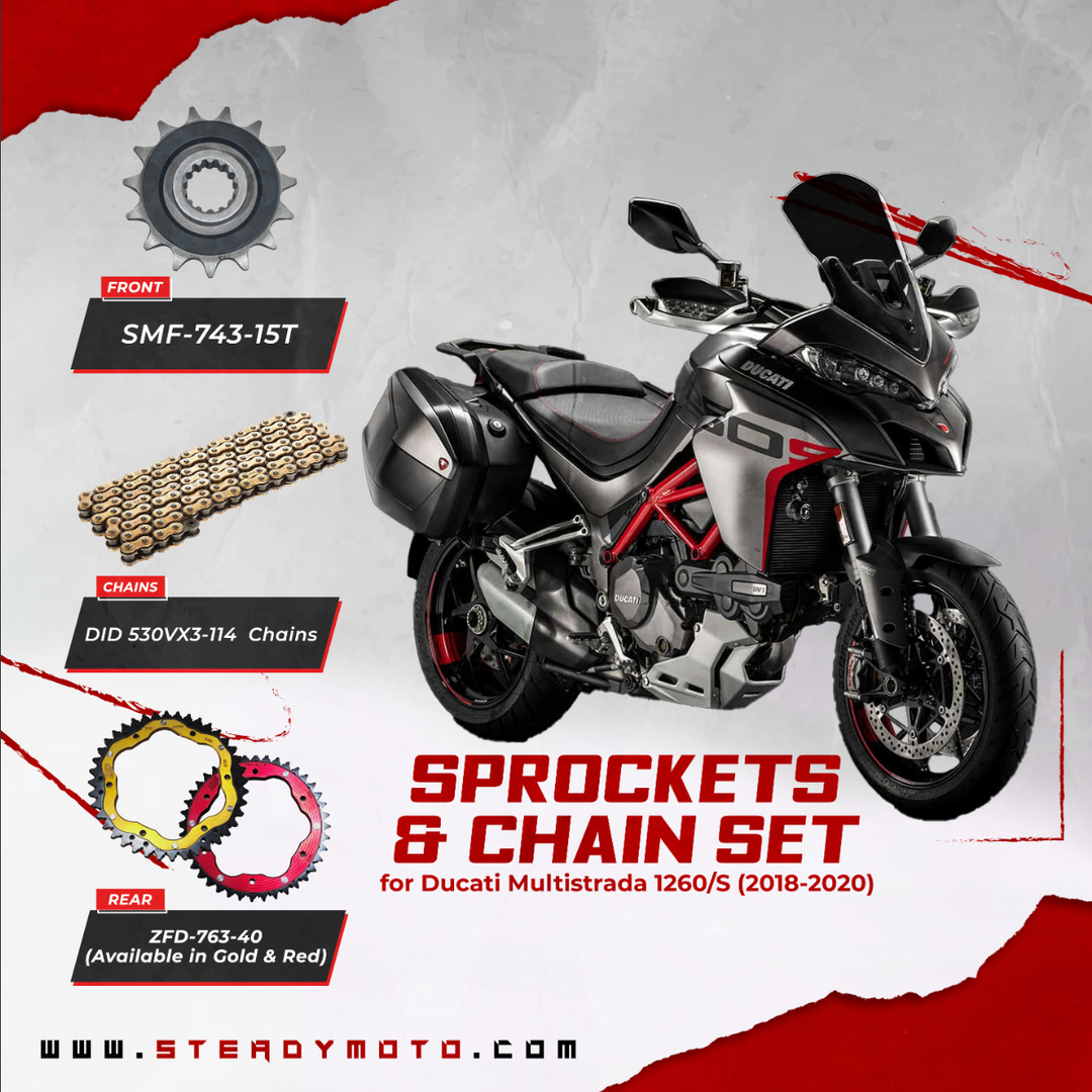 ZF Sprockets & DID Chain Set for DUCATI Multistrada 1260 / S (2020-2022)