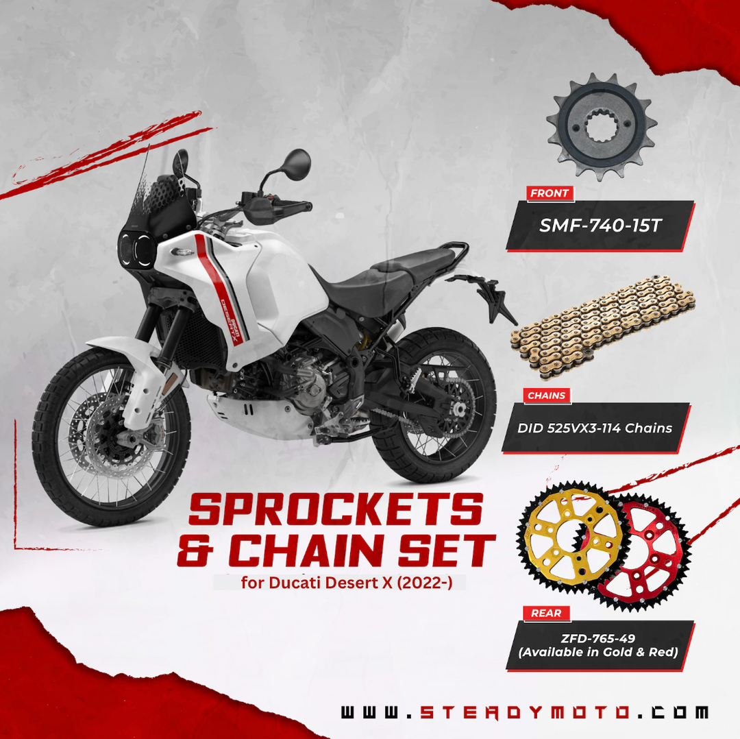 ZF Sprockets & Chain Set for DUCATI Desert X (2022-)