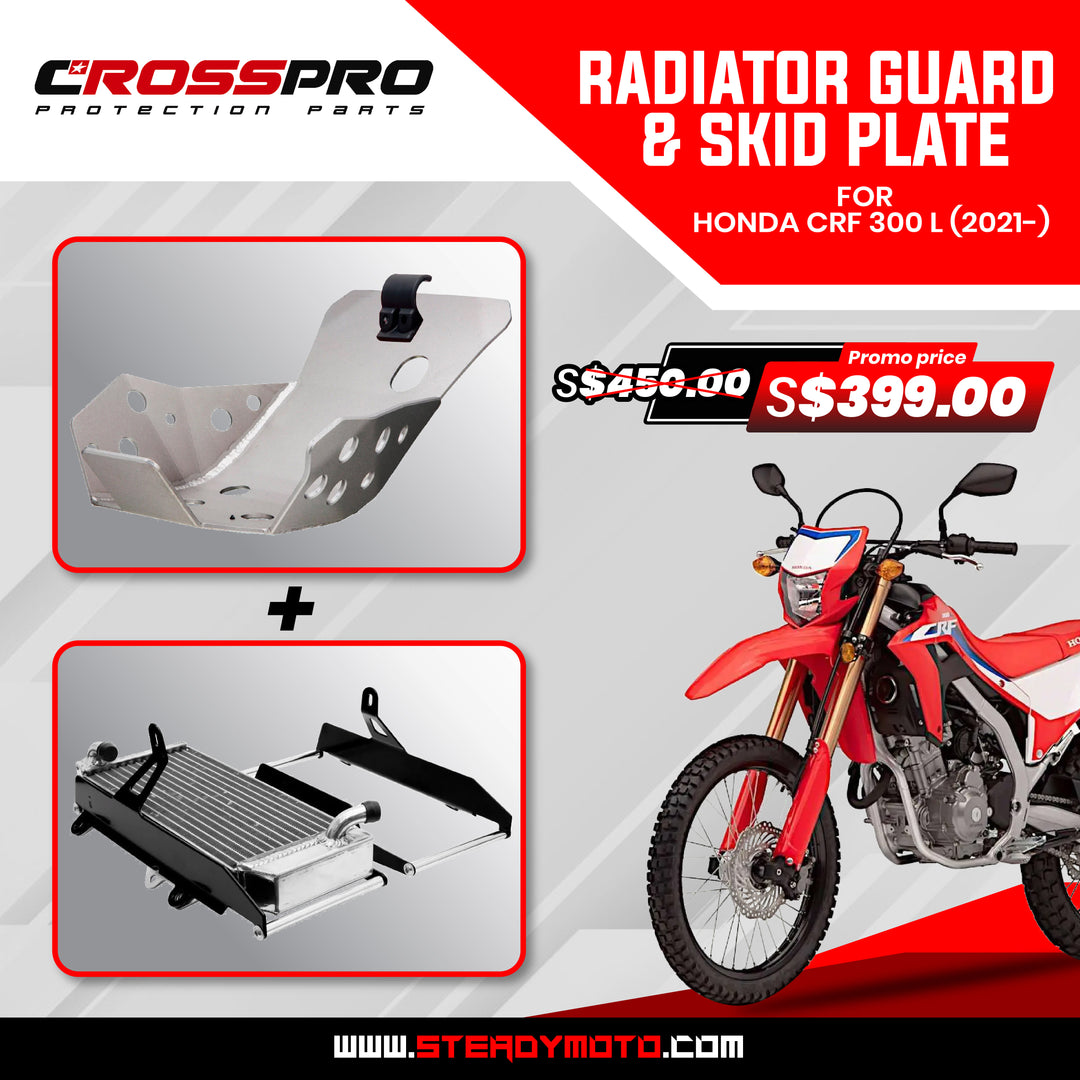 CROSSPRO Radiator Guard & Skid Plate for HONDA CRF 300 L (2021-)