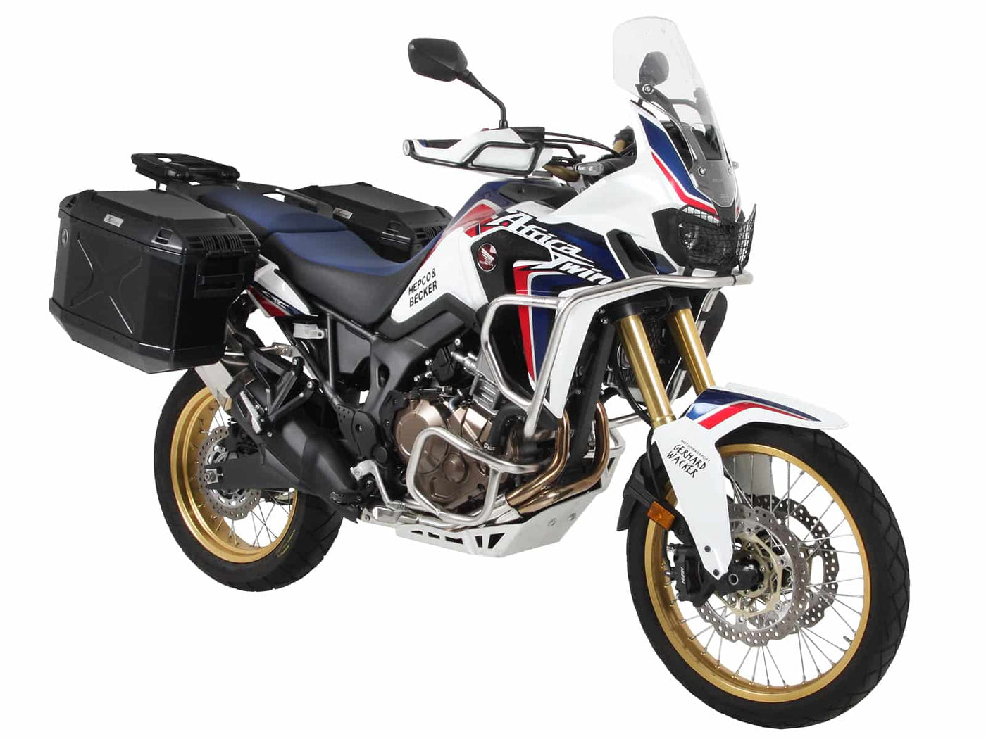 SideCarrier Cutout incl. XPLORER Silver Sideboxes for HONDA CRF 1000 L Africa Twin (2016-2017)