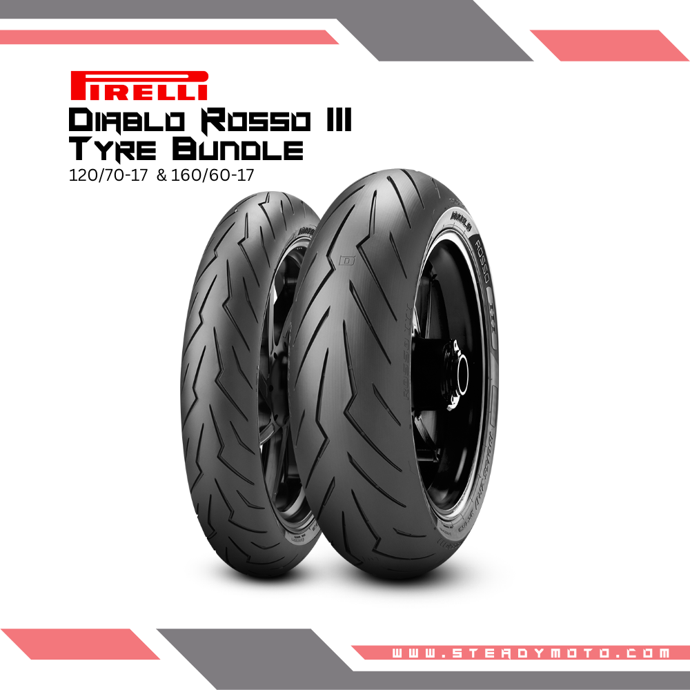 PIRELLI Diablo Rosso III Tyre Bundle - F17/R17