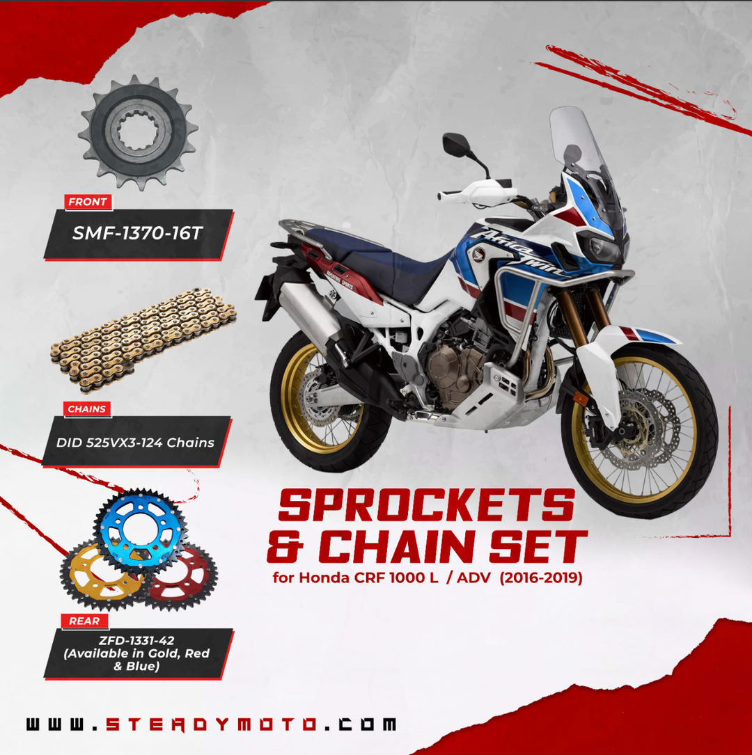 ZF Sprockets & DID Chain Set for HONDA CRF 1000 Africa Twin & Adv Sport