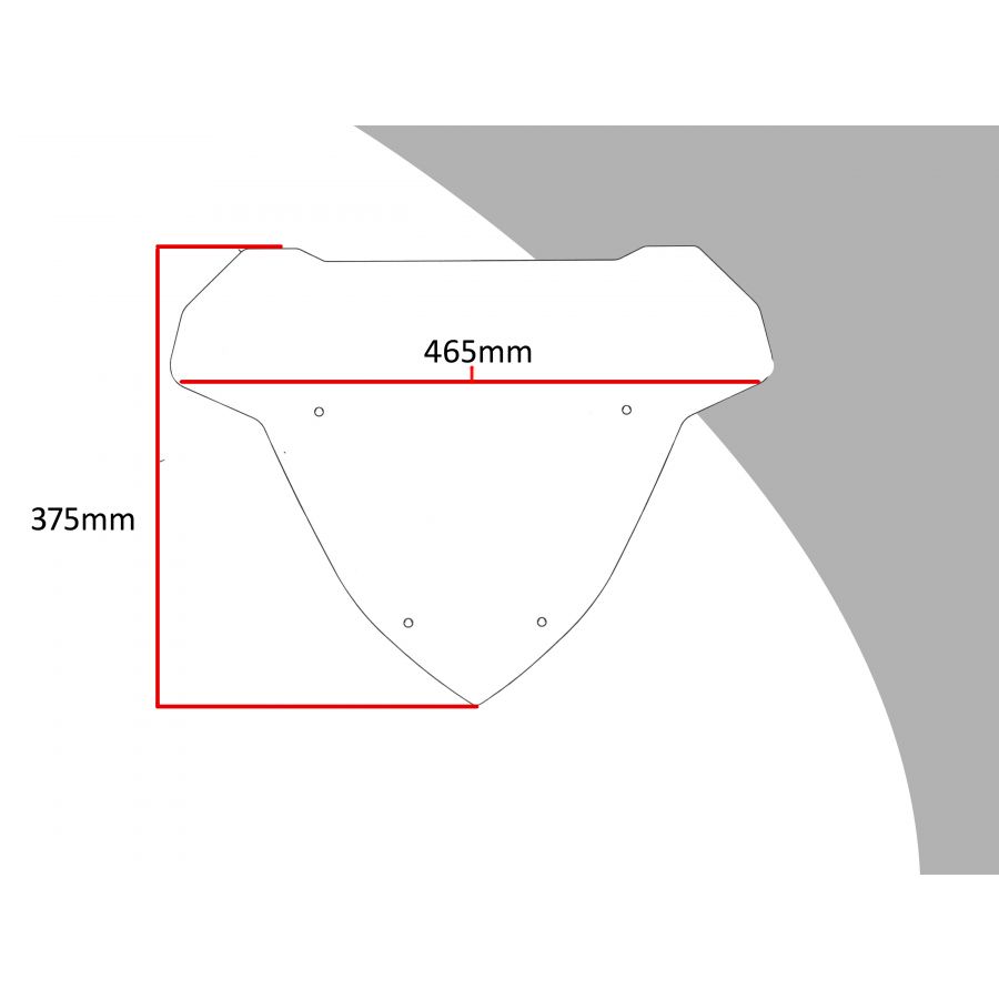 Adventure Sports Screen (375mm High) for YAMAHA X-Max 125, X-Max 300, X-Max 400 & Tricity 300