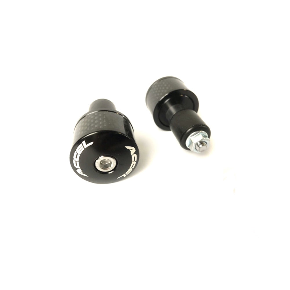 Bar End Caps with Carbon Inlay for Steel & Alloy Handlebar