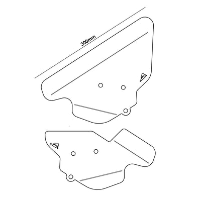 Pyramid Infill Panels for YAMAHA Tracer 9 / GT (2021-)