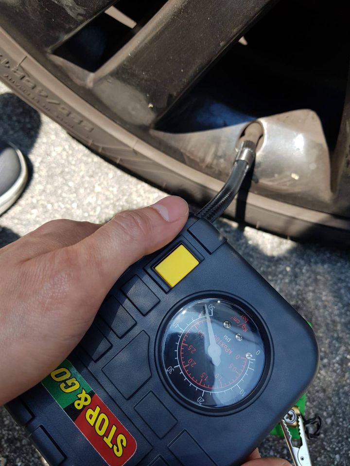 Mini-Air Compressor for Motorcycles, Scooters, & ATV