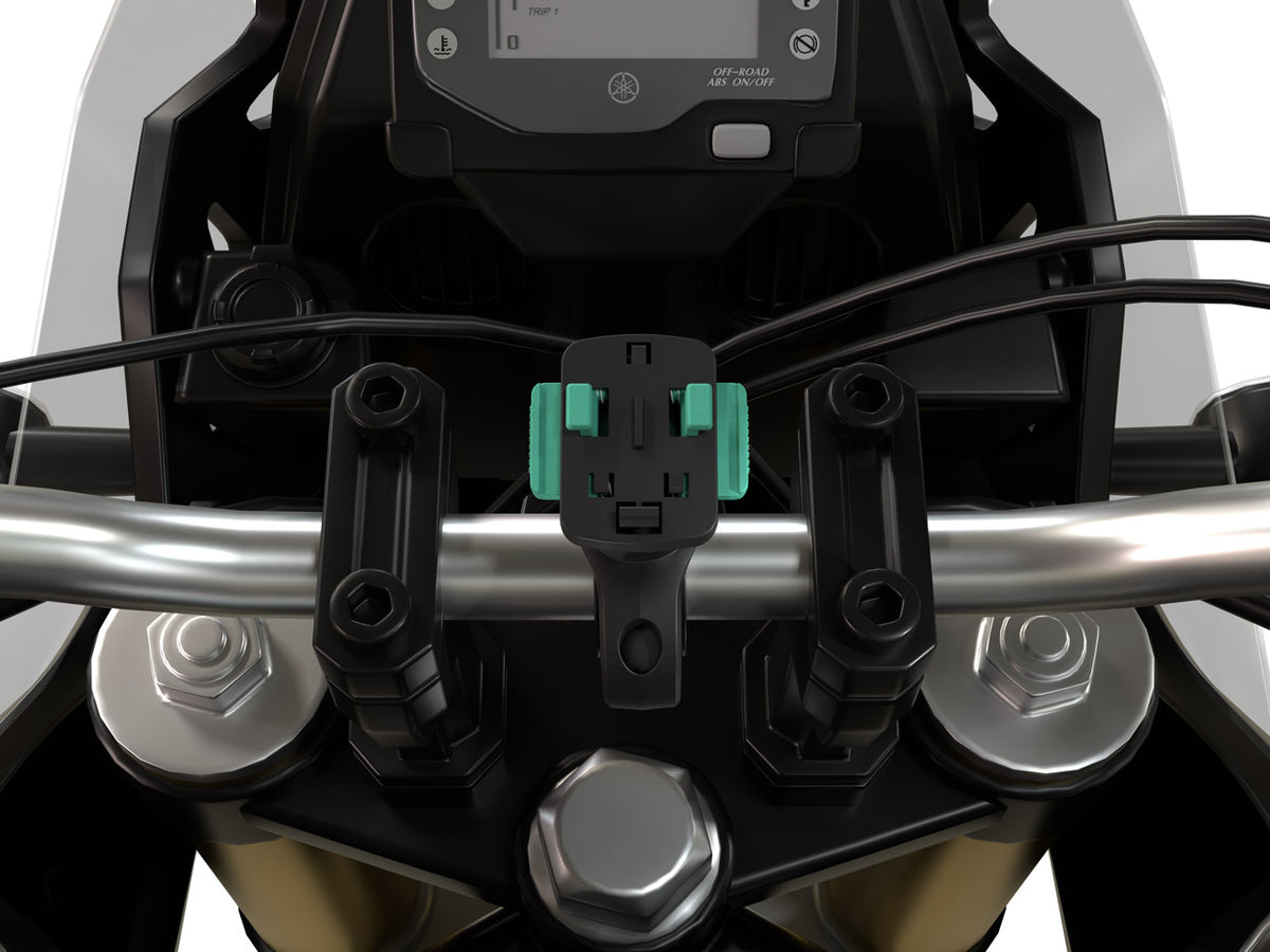 Motorcycle 19-28mm Ball Handlebar Mount 3 Prong Adapter