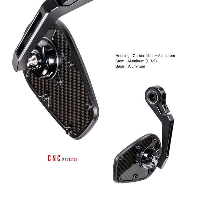 MAGAZI Carbon Teardrop Bar End Mirror