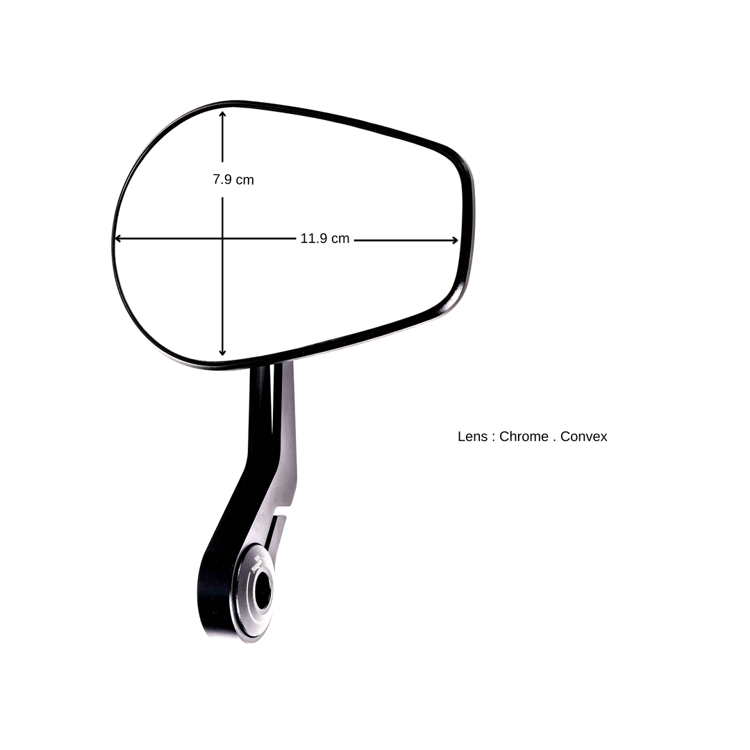 MAGAZI Carbon Teardrop Bar End Mirror