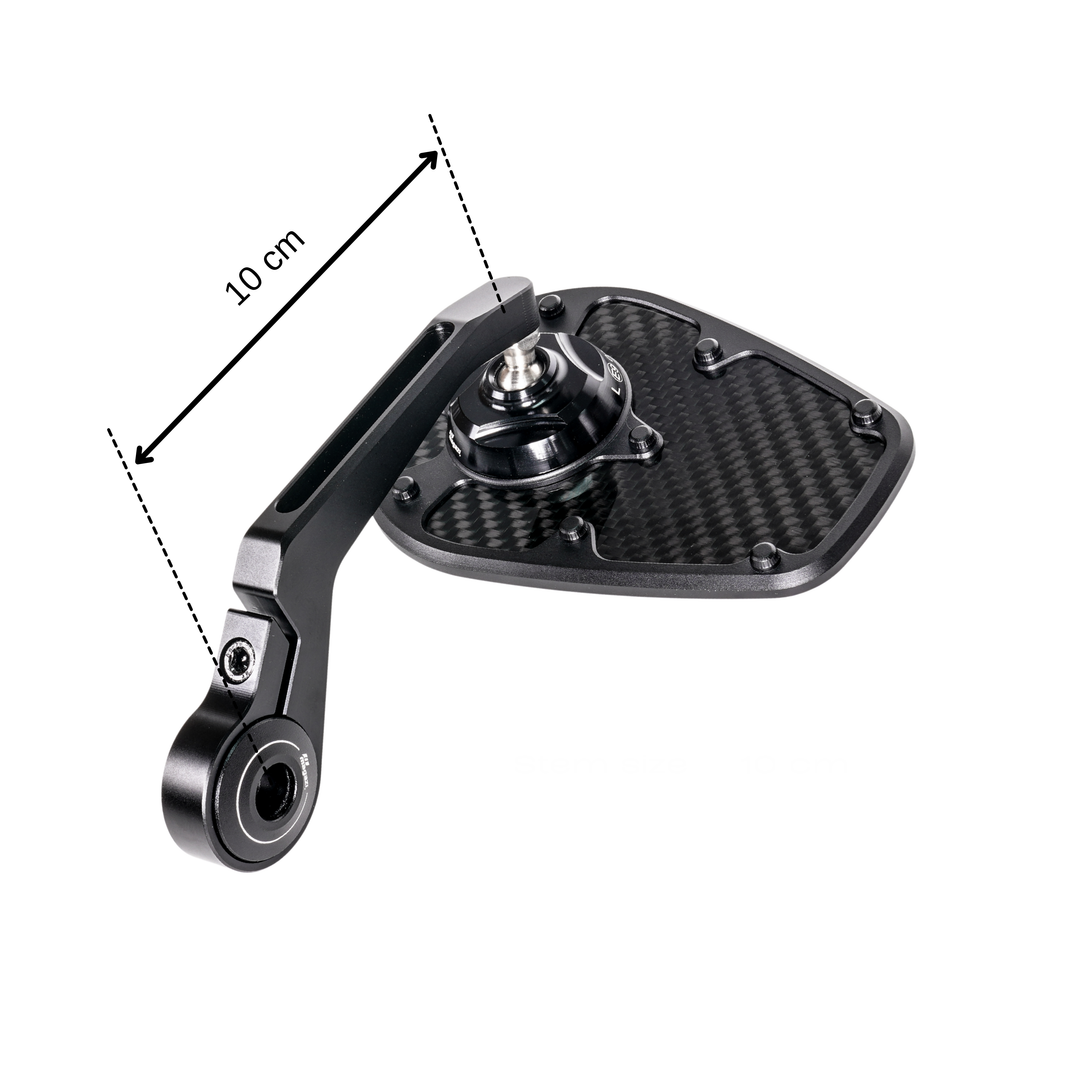 MAGAZI Carbon Teardrop Bar End Mirror