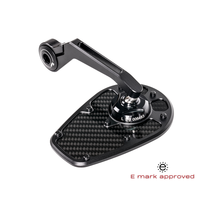 MAGAZI Carbon Teardrop Bar End Mirror