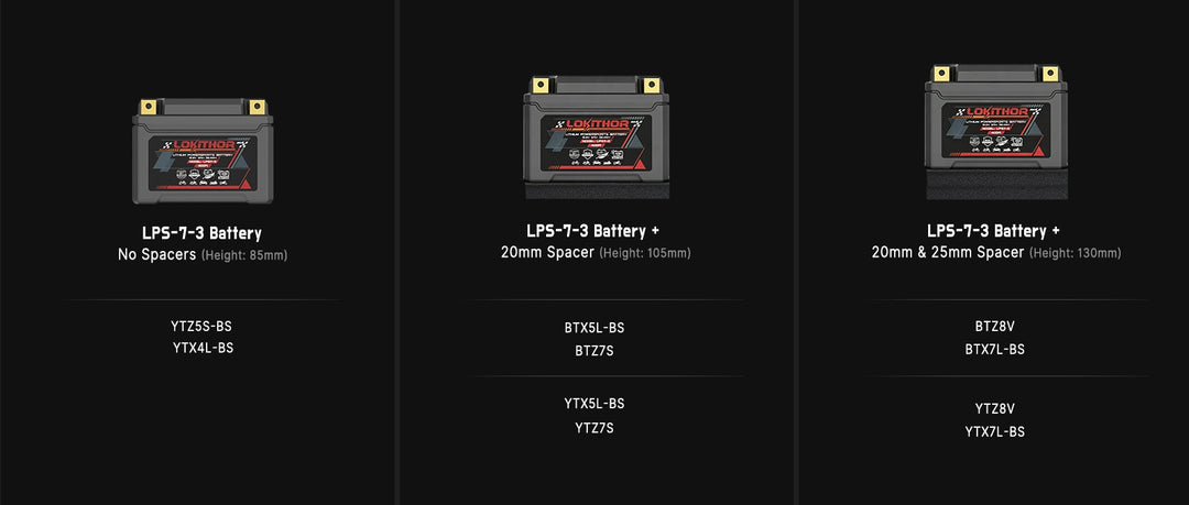 400A LPS7-3 LiFePO4 Motorcycle Battery