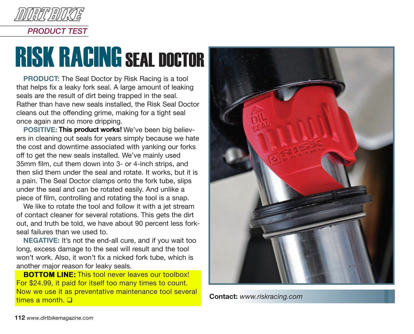 Seal Doctor - Fix Leaky Fork Seals In Seconds