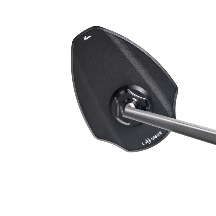 MAGAZI Slim Aluminium Shield Mirror – Long Arm