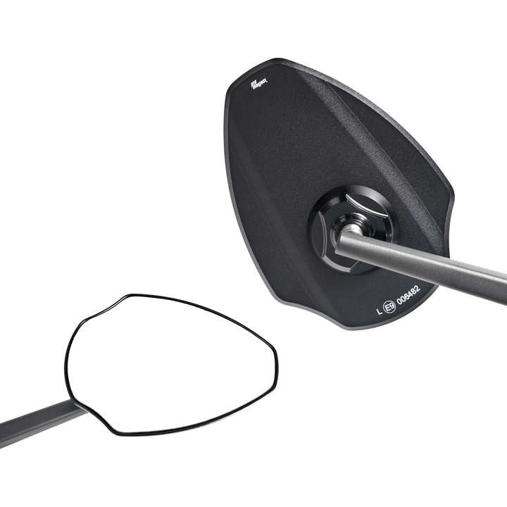 MAGAZI Slim Aluminium Shield Mirror – Long Arm
