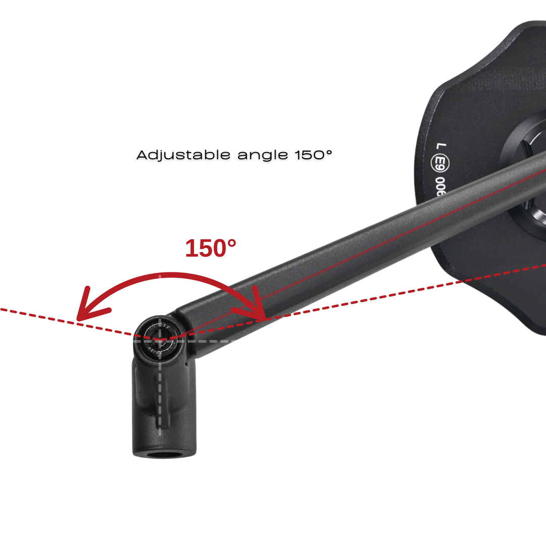 MAGAZI Slim Aluminium Shield Mirror – Long Arm