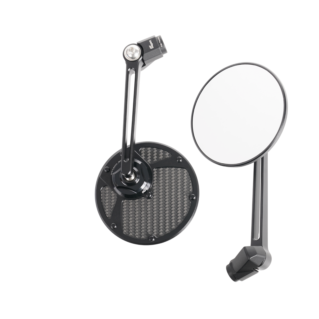 MAGAZI Slim Carbon Round Mirror