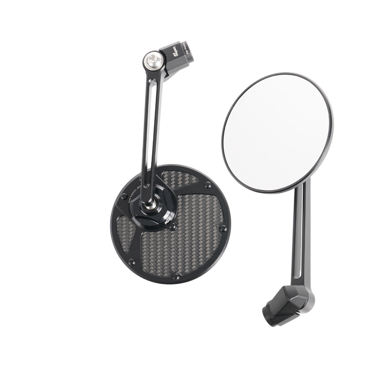 MAGAZI Slim Carbon Round Mirror