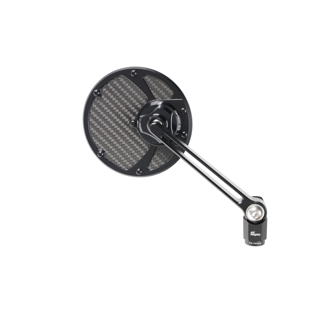 MAGAZI Slim Carbon Round Mirror