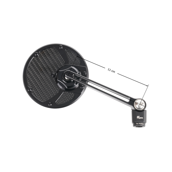 MAGAZI Slim Carbon Round Mirror