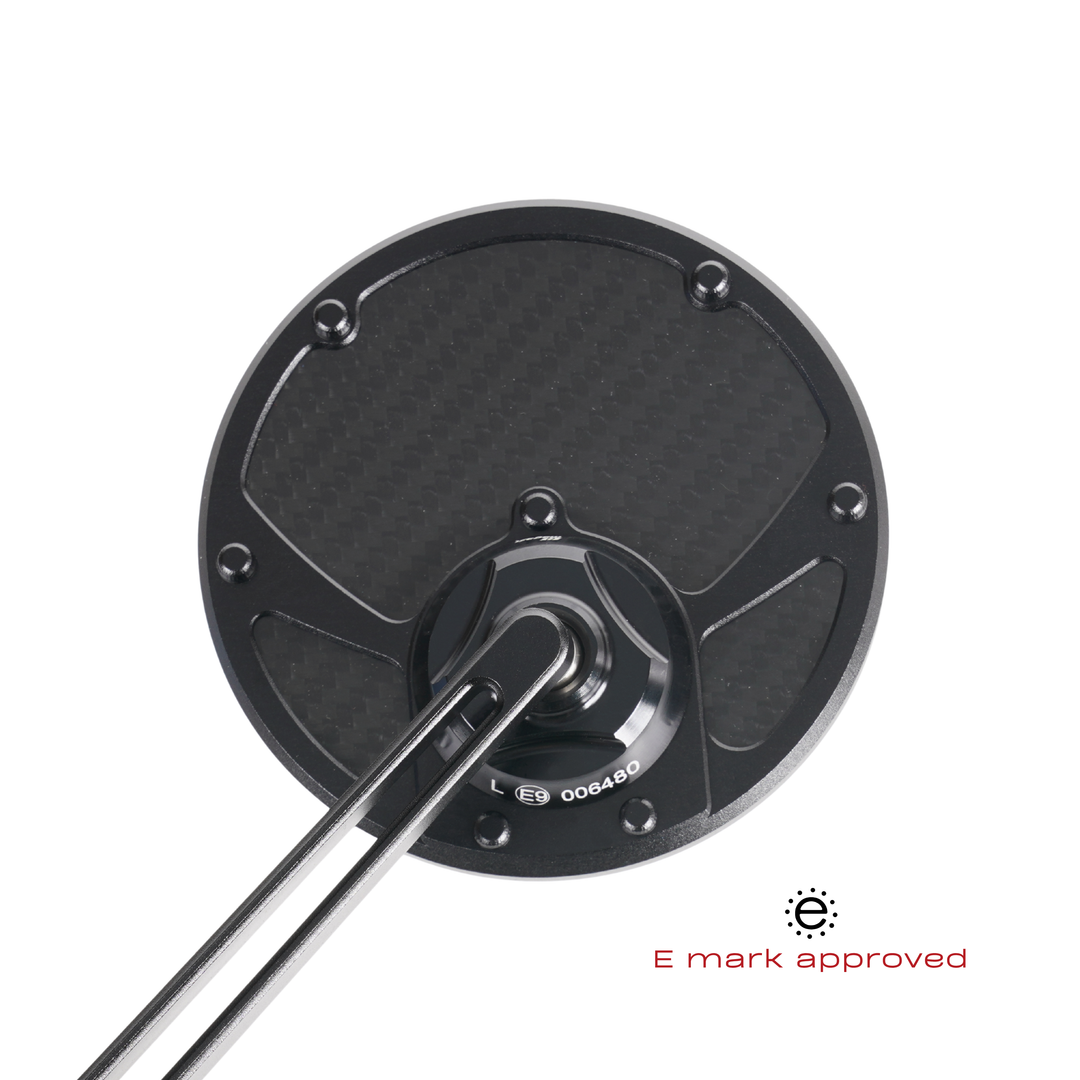 MAGAZI Slim Carbon Round Mirror