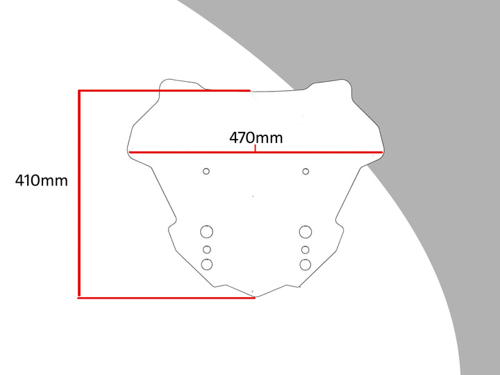 Adventure Sports Screen (410mm High) for KAWASAKI Versys 1000 SE (2019-2023)