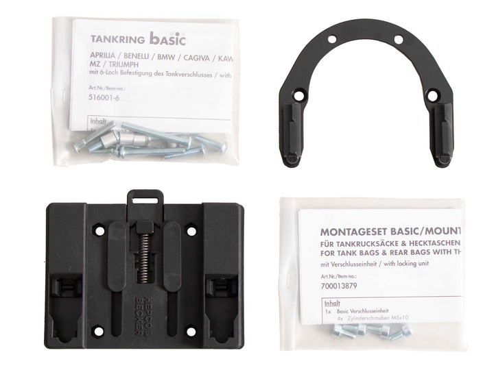 UNIVERSAL Tankring BASIC incl. Tank Bag Lock Unit [6-Hole Fastening]