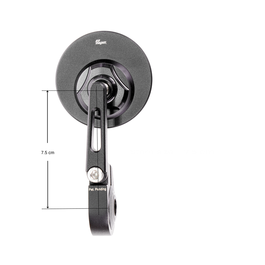 MAGAZI Compact Round Bar End Mirror