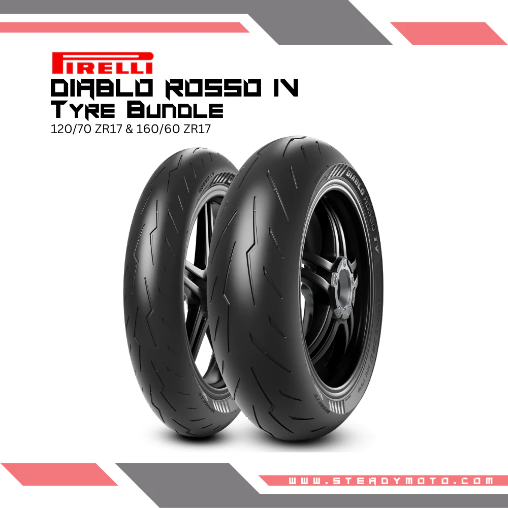 PIRELLI DIABLO ROSSO IV Tyre Bundle - F17/R17