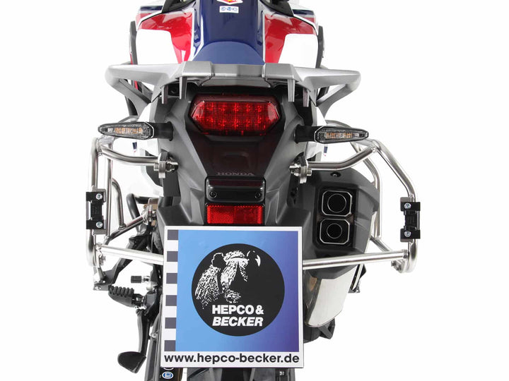 SideCarrier Cutout incl. XPLORER Silver Sideboxes for HONDA CRF 1000 L Africa Twin (2016-2017)