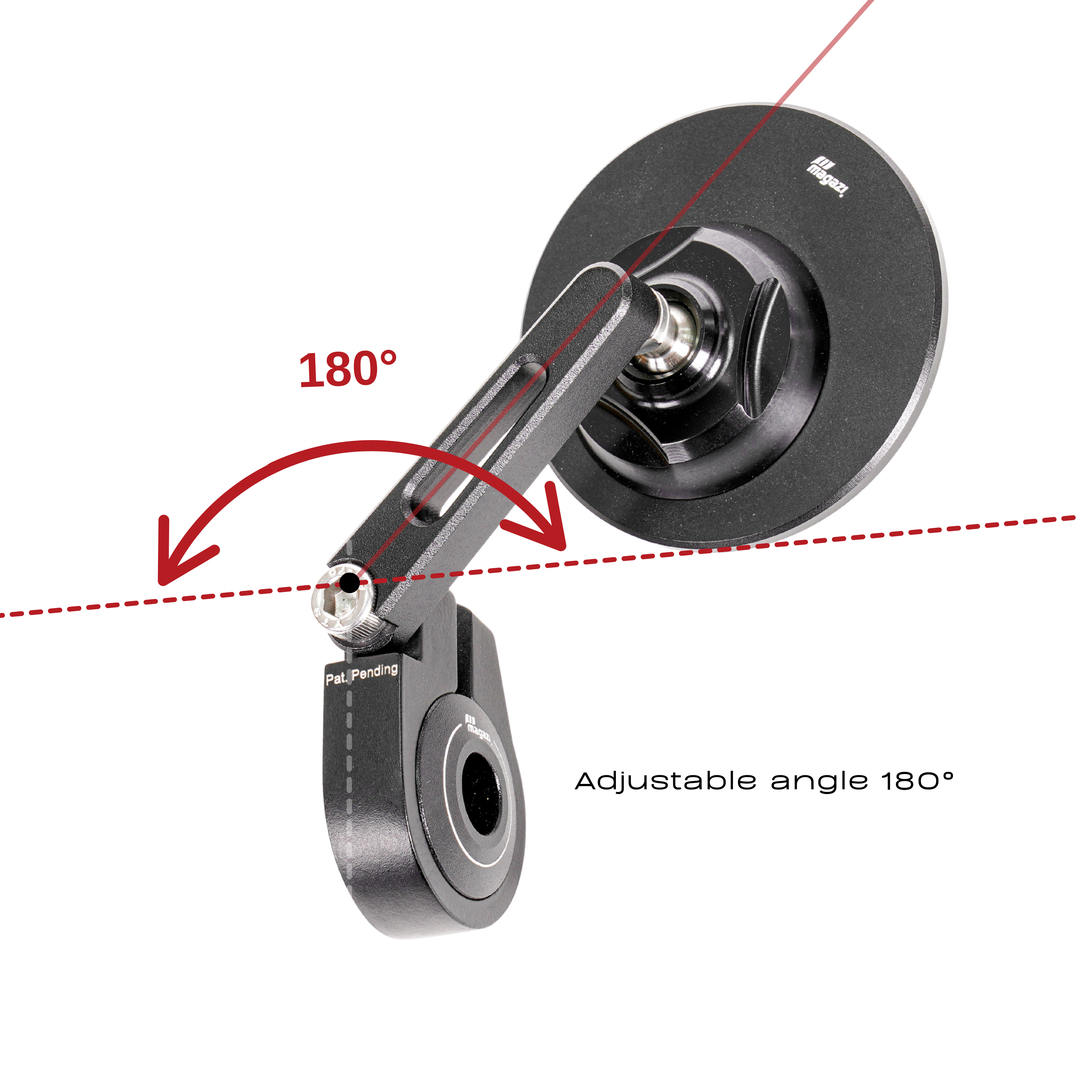MAGAZI Compact Round Bar End Mirror