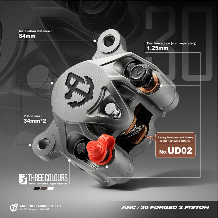 ANC-30 Axial 2 Piston Forged Calliper