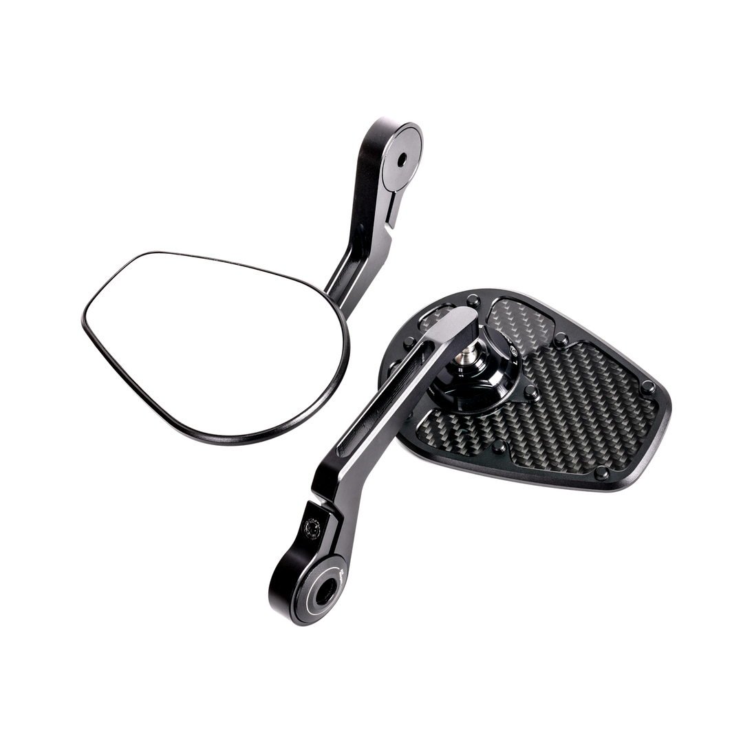 MAGAZI Carbon Teardrop Bar End Mirror