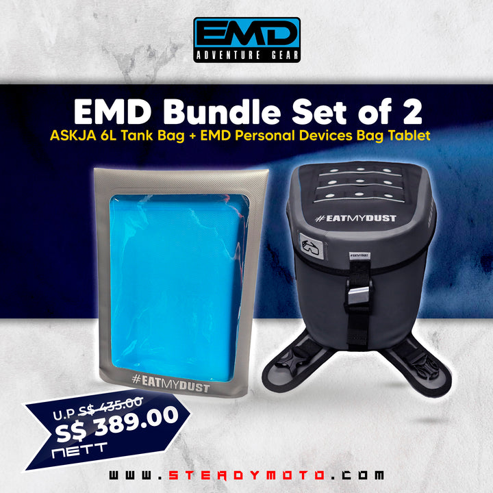 EMD ASKJA 6L Tank Bag & Personal Devices Bag Bundle