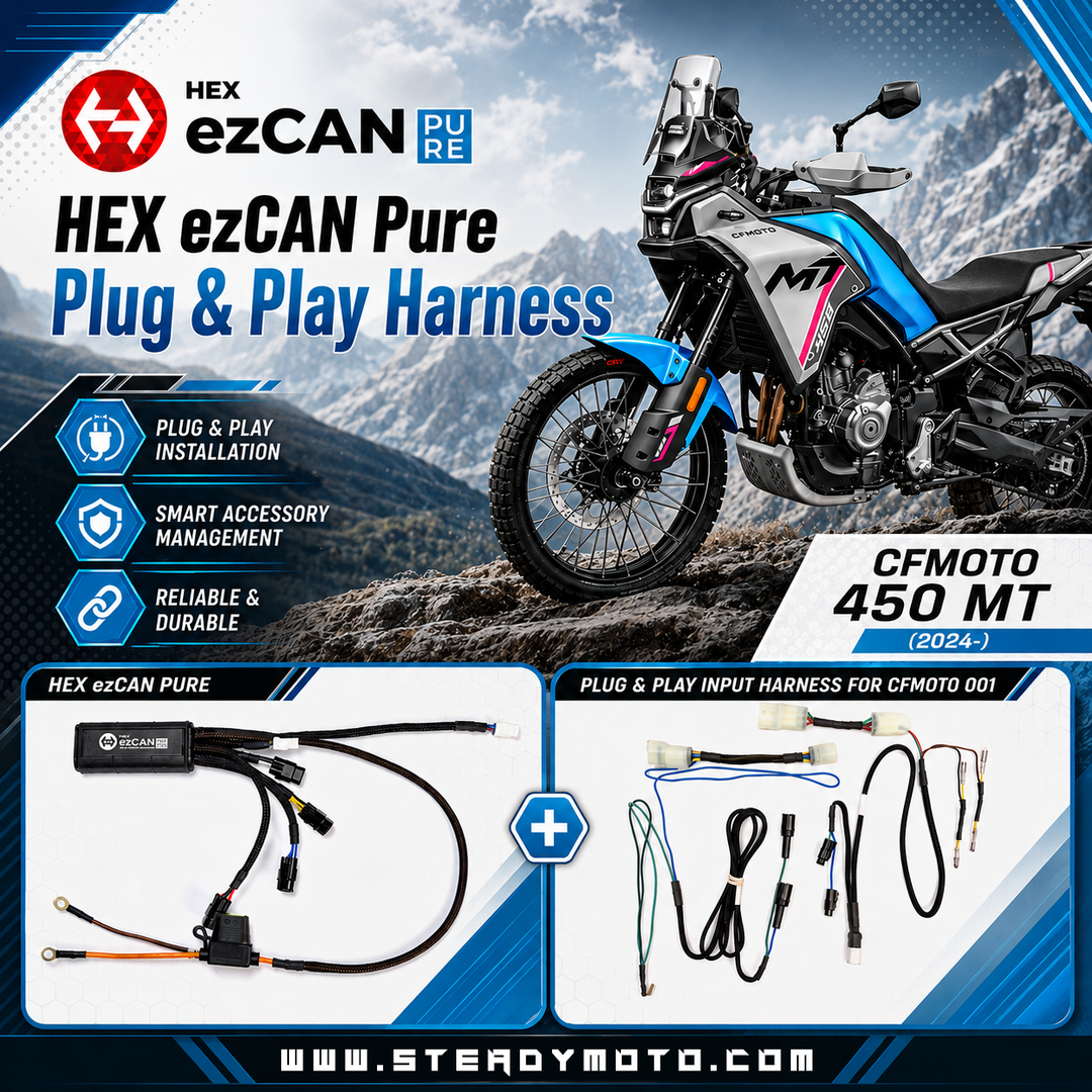 HEX ezCAN Pure with Plug & Play Harness for CFMOTO 450 (2024-)
